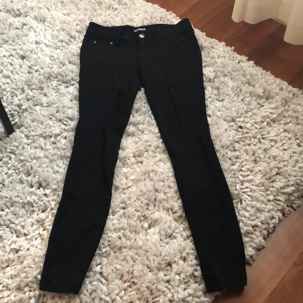 Express black jeggings